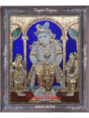 Antique Vitobha krishna Tanjore Painting